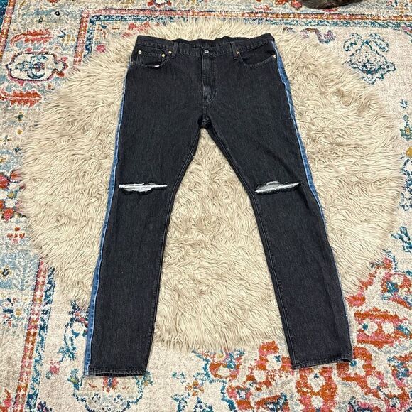 Rare Levi’s Premium Lo-Ball Skinny Stack Jeans size 42 - Picture 2 of 11